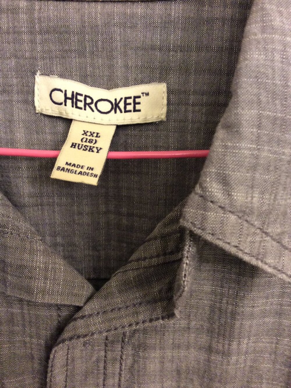 Cherokee Husky Women's 100% Cotton Shirt - Grey - Made in Bangladesh - Picture 2 of 5